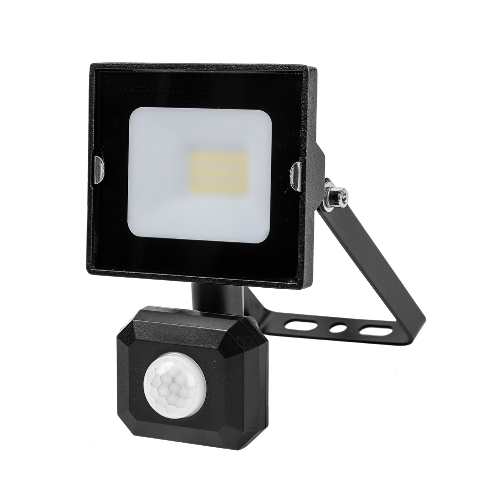 LED SLIM ПРОЖЕКТОР С PIR СЕНЗОР, 220V-240V AC, 10W, 4000K, IP44, 120, 1000LM