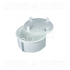 РАЗКЛОНИТЕЛНА КУТИЯ ЗА ГИПСОКАРТОН PP/PS, Ф83/49ММ, IP30, ДO 650C ЦВЯТ БЯЛ RAL 9010