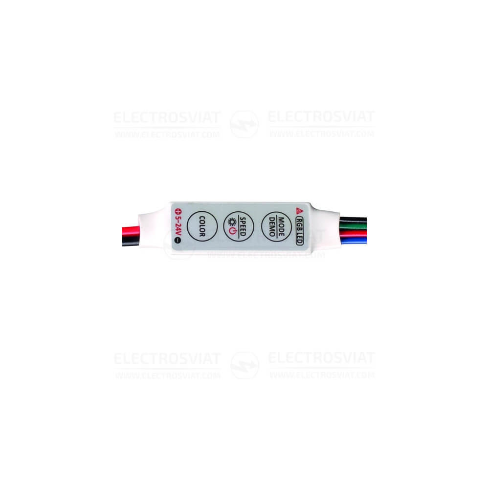 МИНИ КОНТРОЛЕР ЗА RGB LED ЛЕНТА, 6A, 5-24V DC, 72W /ДО ИЗЧЕРПВАНЕ/