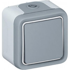 Девиаторен ключ открит монтаж IP55 цвят Сив Plexo Legrand