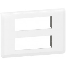 Лицева рамка 2х6 мод. цвят бял Mosaic NEW Legrand