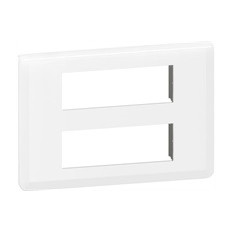Лицева рамка 2х6 мод. цвят бял Mosaic NEW Legrand