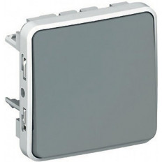 Девиаторен ключ за вграждане IP55 цвят Сив Plexo Legrand