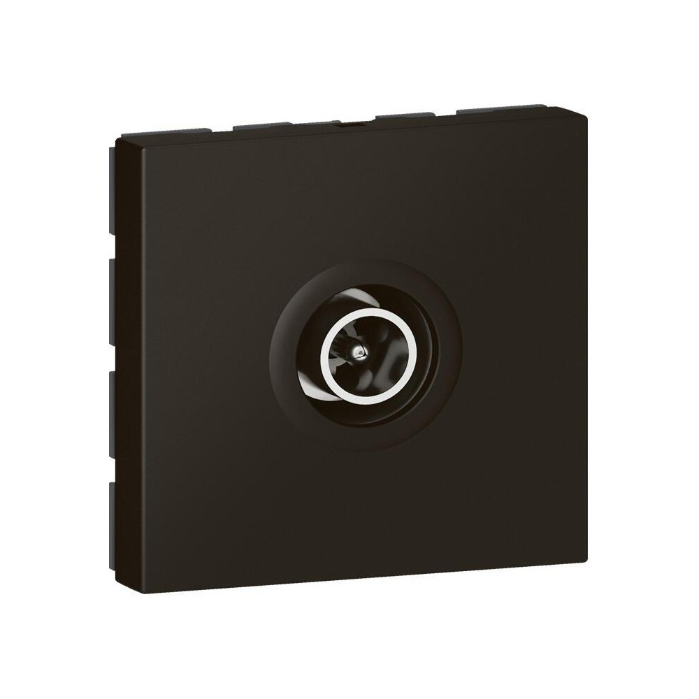 Розетка TV тип коаксиал 1dB 2 мод. цвят Черен Mosaic Legrand