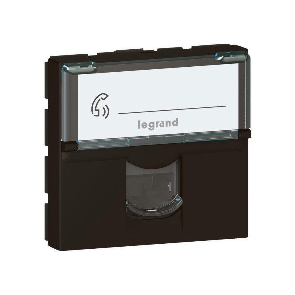 Розетка RJ45 FTP cat.6 2 мод. цвят Черен Mosaic Legrand