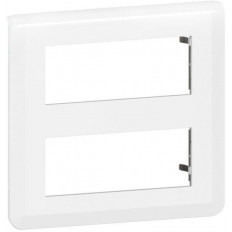 Лицева рамка 2х5 мод. цвят бял Mosaic NEW Legrand