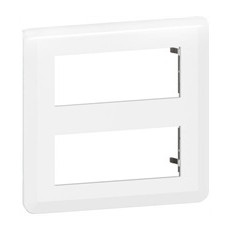 Лицева рамка 2х5 мод. цвят бял Mosaic NEW Legrand