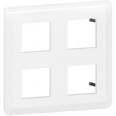 Лицева рамка 2x2х2 мод. цвят бял Mosaic NEW Legrand