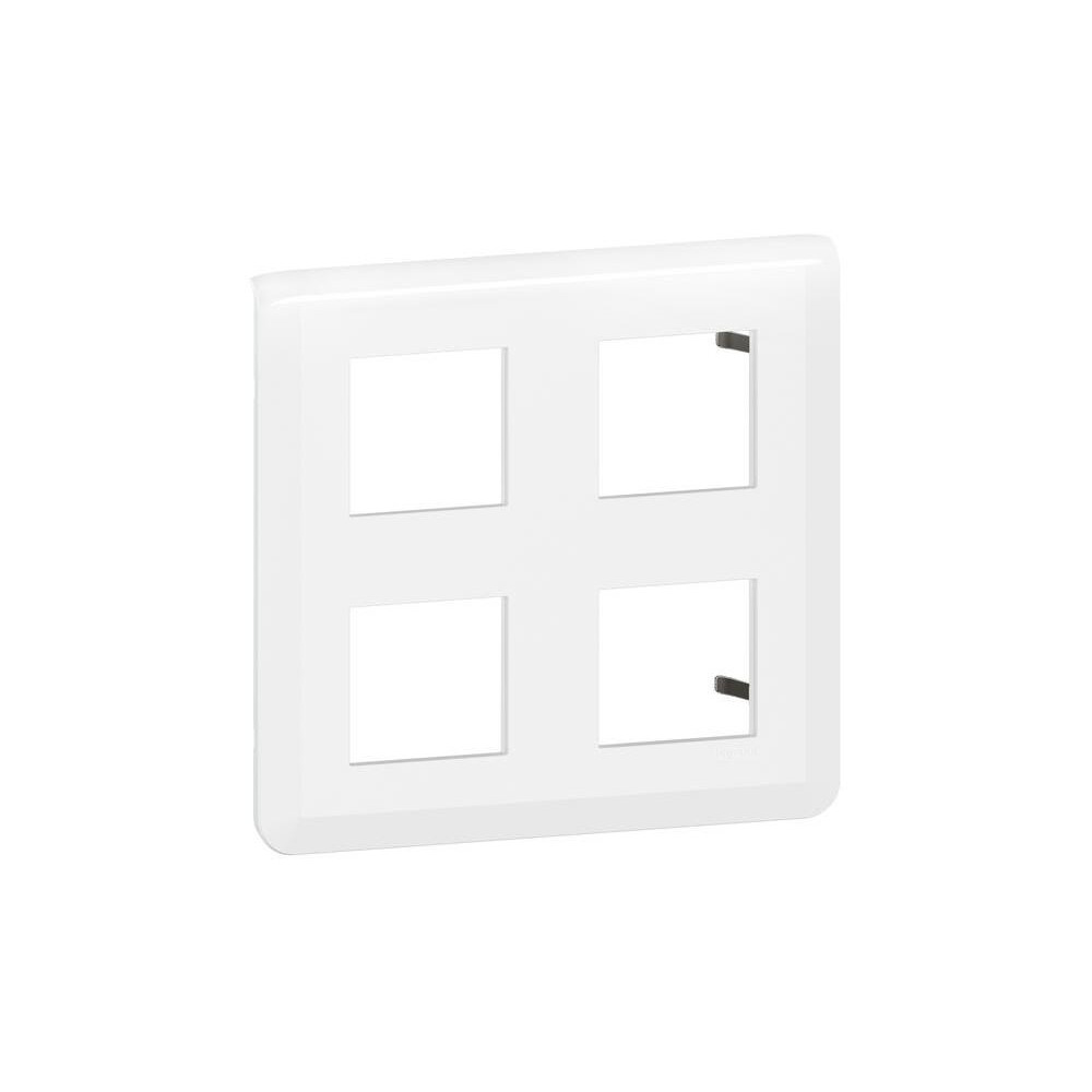 Лицева рамка 2x2х2 мод. цвят бял Mosaic NEW Legrand