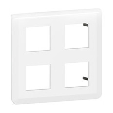 Лицева рамка 2x2х2 мод. цвят бял Mosaic NEW Legrand
