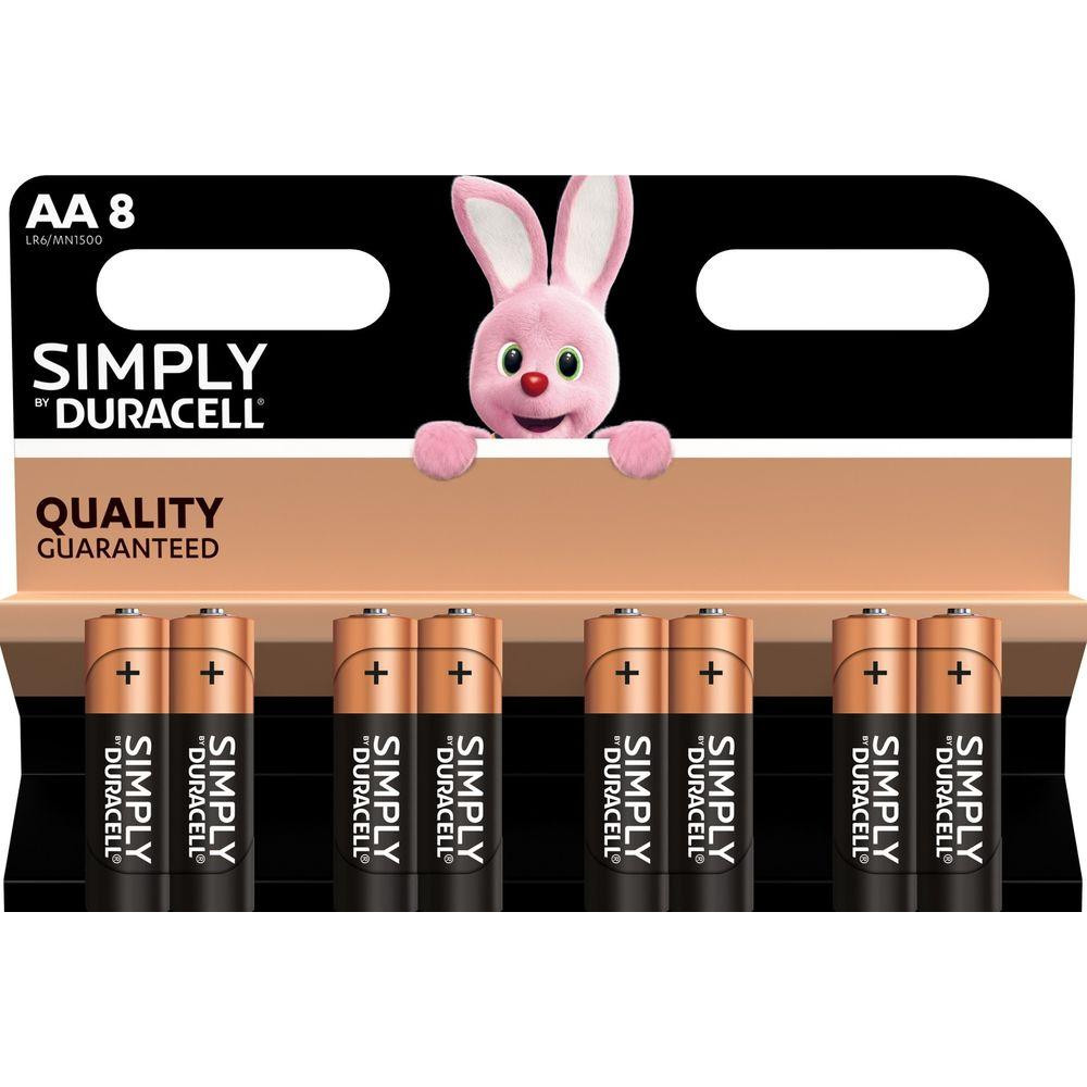 БАТЕРИЯ АЛКАЛНА LR6 AA 8PK БЛИСТЕР SIMPLY MN1500 DURACELL БАТЕРИЯ АЛКАЛНА LR6 AA 8PK БЛИСТЕР SIMPLY MN1500 DURACELL