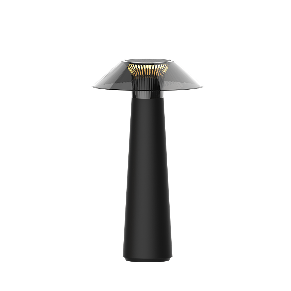 LED ДИМИРАЩА ПРЕЗАРЕЖДАЕМА НАСТОЛНА ЛАМПА 1.6W, 3000K, IP44, ЧЕРНА