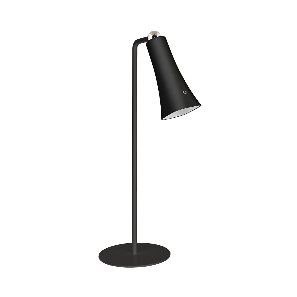 LED ДИМИРАЩА ПРЕЗАРЕЖДАЕМА МАГНИТНА НАСТОЛНА ЛАМПА 3W, 4000K, IP20, ЧЕРНА