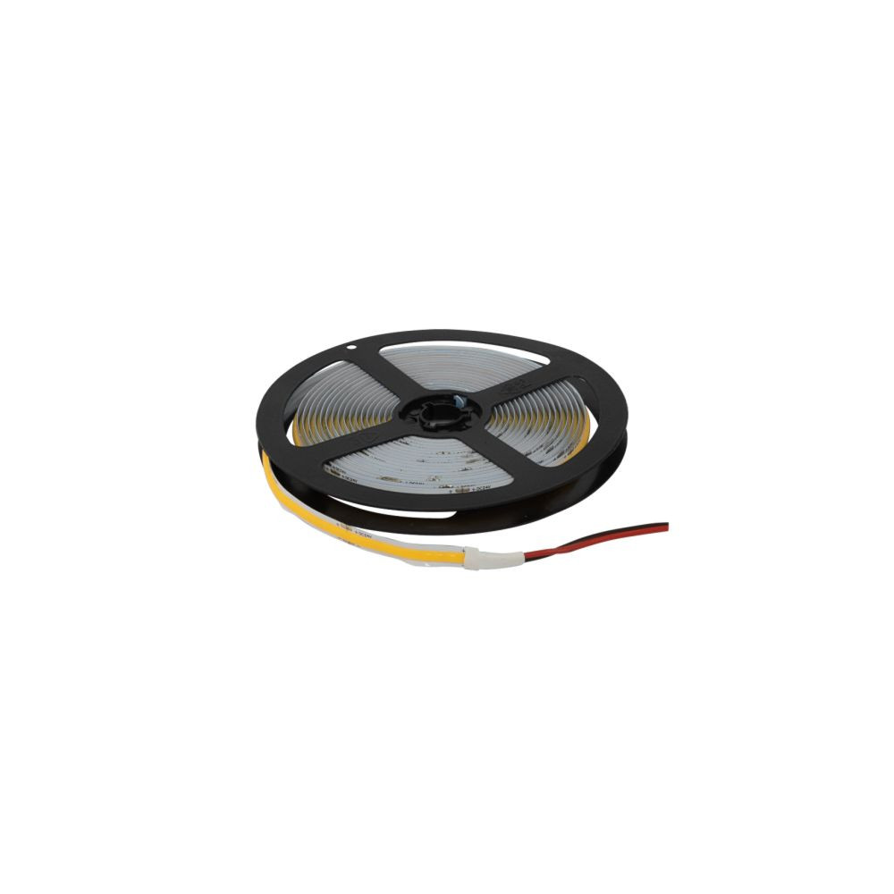 LED ЛЕНТА ВОДОУСТОЙЧИВА IP66 10W/M, 3000K, 24V DC, 378 LEDS/M, COB, 5 МЕТРА, 8ММ ШИРИНА