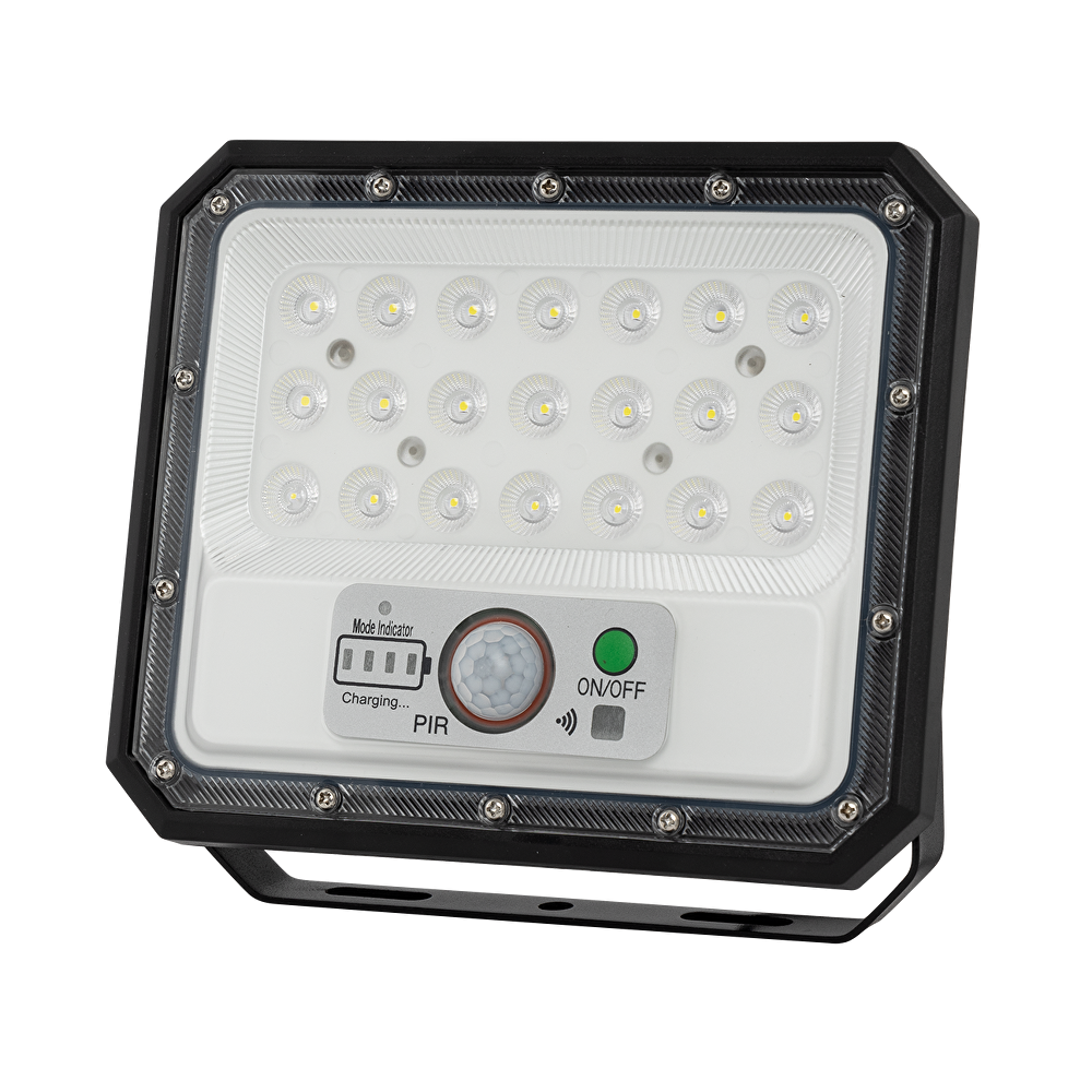СОЛАРЕН LED ПРОЖЕКТОР С PIR ДАТЧИК ЗА ДВИЖЕНИЕ, 90, 5W, 5500K, IP65