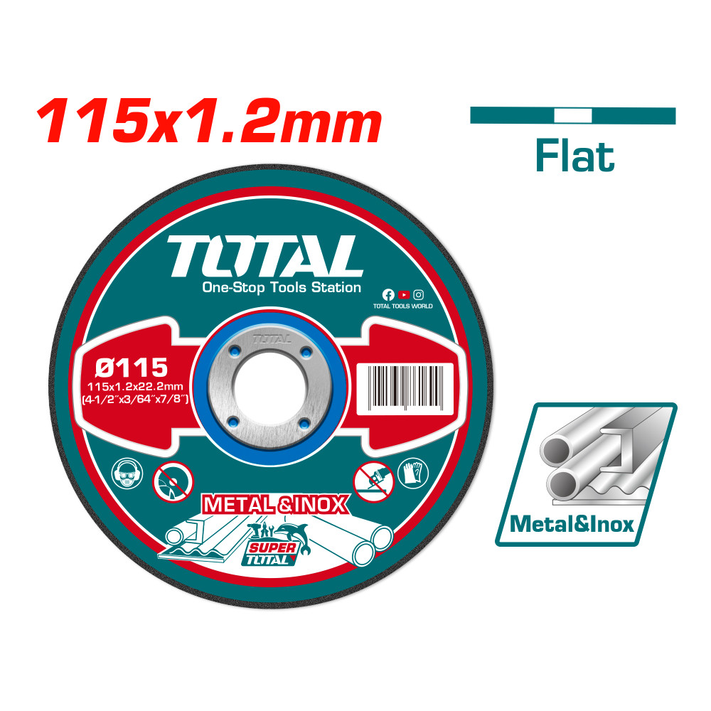 Диск за рязане на INOX TOTAL, Ø 115 x 1.2 x 22.2 мм Диск за рязане на INOX TOTAL, Ø 115 x 1.2 x 22.2 мм