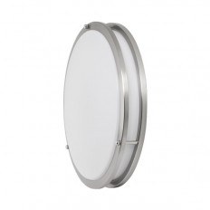 ДЕКОРАТИВНА LED ПЛАФОНИЕРА 24W, 4200K, 220-240V AC, САТИНИРАН НИКЕЛ, КРЪГ, IP20