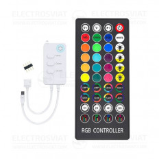 WiFi МУЗИКАЛЕН RGB КОНТРОЛЕР С ДИСТАНЦИОННО ЗА ЛЕД ЛЕНТА 12-24V DC, 120W