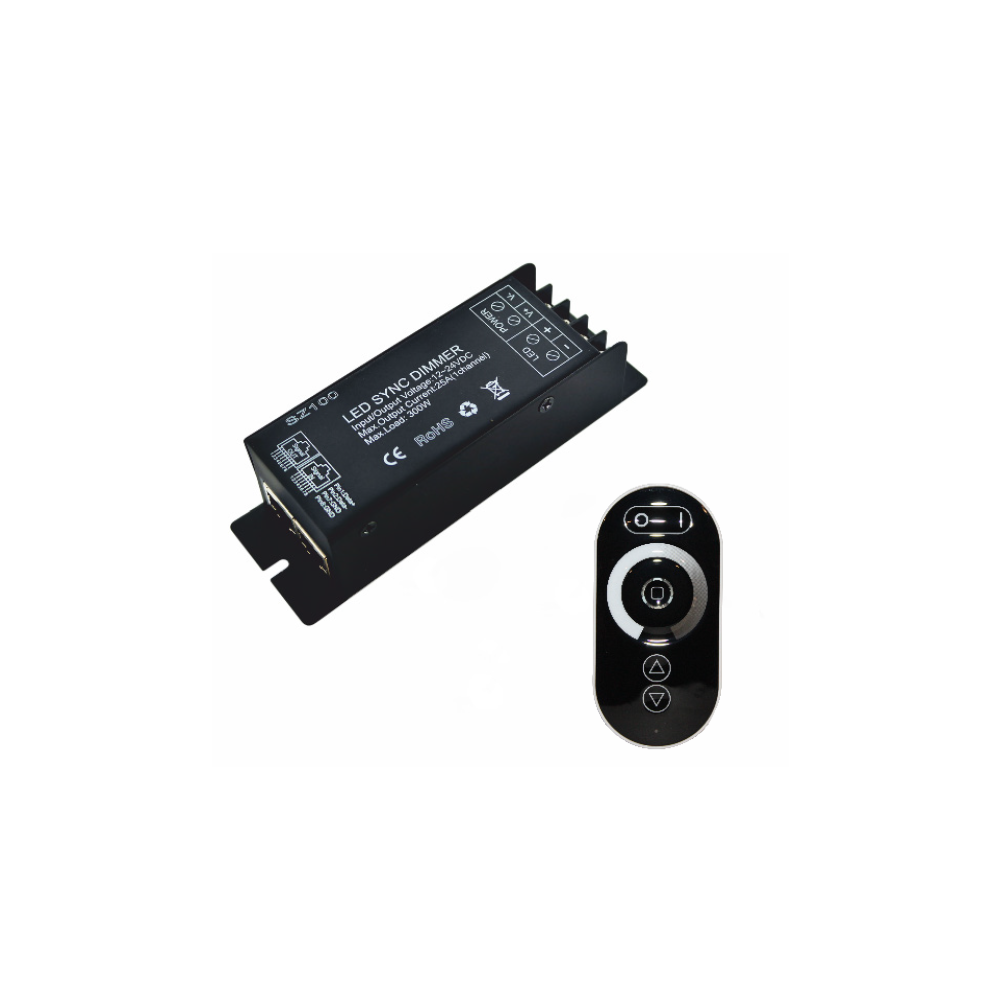 LED TOUCH ДИМЕР ЗА ЕДНОЦВЕТНА ЛЕНТА, 300W/12V, 600W/24V