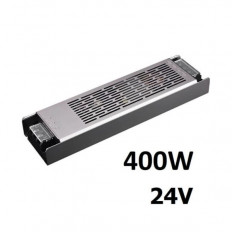 ЗАХРАНВАНЕ ЗА LED ЛЕНТА, НЕВОДОУСТОЙЧИВO, СЛИМ 400W, 24V DC