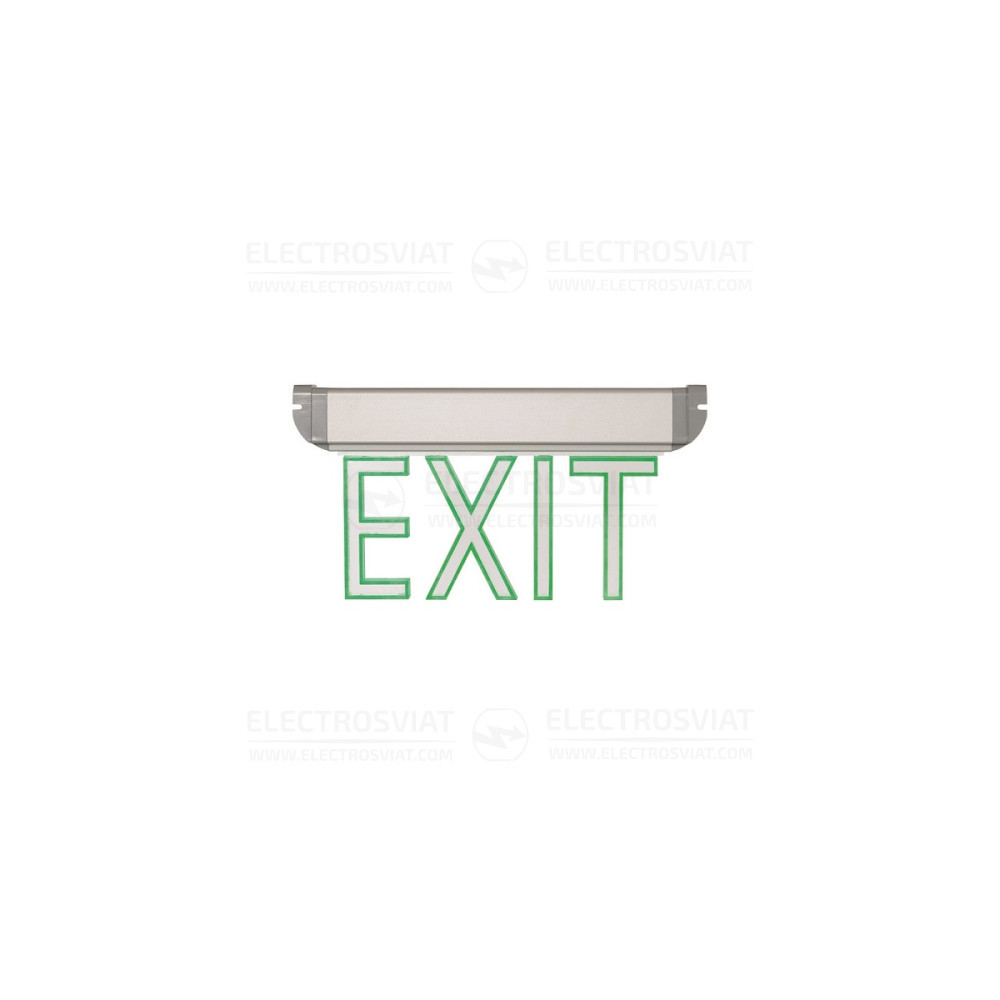 АВАРИЙНО ОСВ.ТЯЛО - ЕВАКУАЦИОНЕН ИЗХОД, ОБЕМЕН НАДПИС EXIT