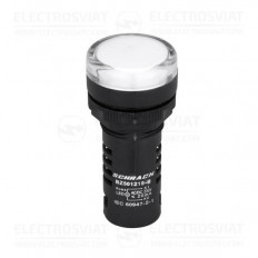 КОМПАКТЕН LED ИНДИКАТОР AMPARO БЯЛ 230V AC/DC