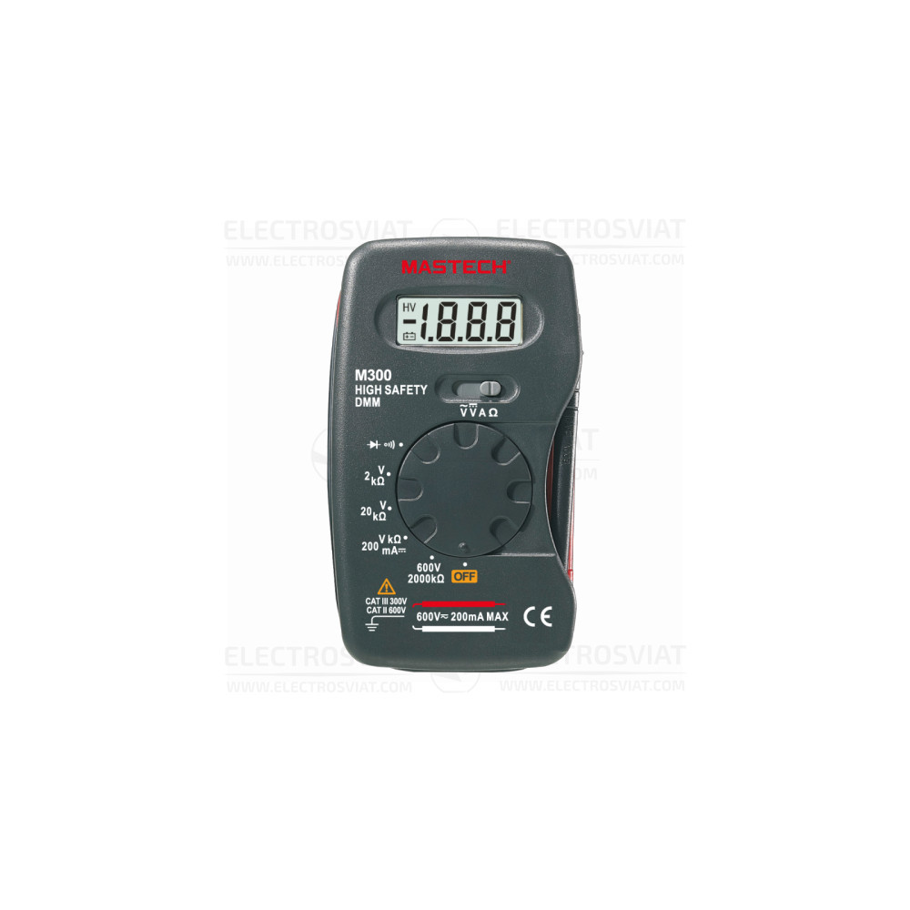 ДЖОБЕН МУЛТИЦЕТ, LCD(2000), VDC, VAC, ADC, OHM, M300