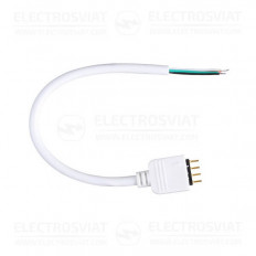 ГЪВКАВ КОНЕКТОР ЗА RGB LED ЛЕНТА 4 ПИНА, 20 БР.В ПАКЕТ