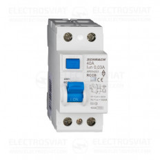 ДЕФЕКТНО ТОКОВА ЗАЩИТА AMPARO 10KA, 40A, 2P, 30MA, ТИП AC