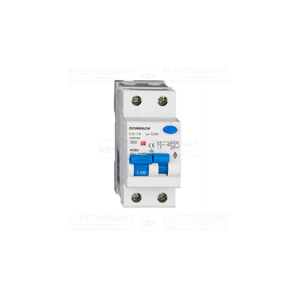 КОМБИНИРАН АП + ДТЗ 1+N, AMPARO, 6KA, C 6A, 30MA, ТИП A