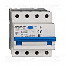 КОМБИНИРАН АП + ДТЗ 3+N, AMPARO, 6KA, C 40A, 30MA, ТИП A