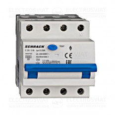 КОМБИНИРАН АП+ ДТЗ 3+N, AMPARO 6KA, C 25A, 30MA, ТИП A