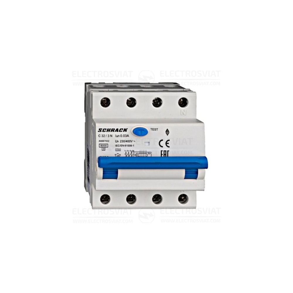 КОМБИНИРАН АП+ ДТЗ 3+N, AMPARO 6KA, C 32A, 30MA, ТИП A
