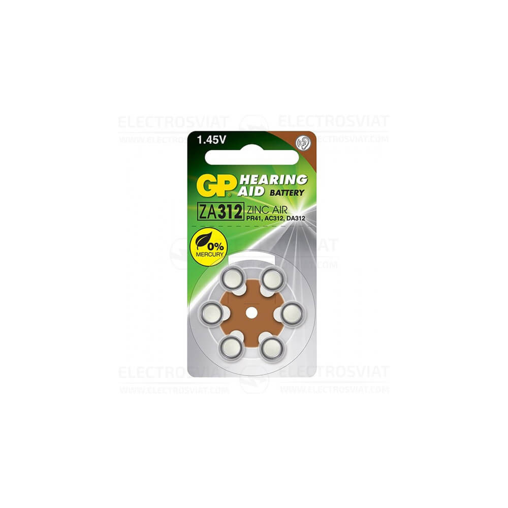 БАТЕРИЯ-GP-HEARING AID-ZA312 БАТЕРИЯ-GP-HEARING AID-ZA312