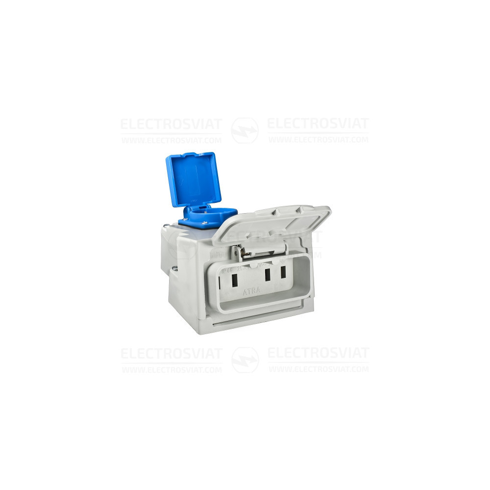 ATRA - ТРИФАЗЕН + МОНОФАЗЕН КОНТАКТ, IP44, ОТКРИТ МОНТАЖ