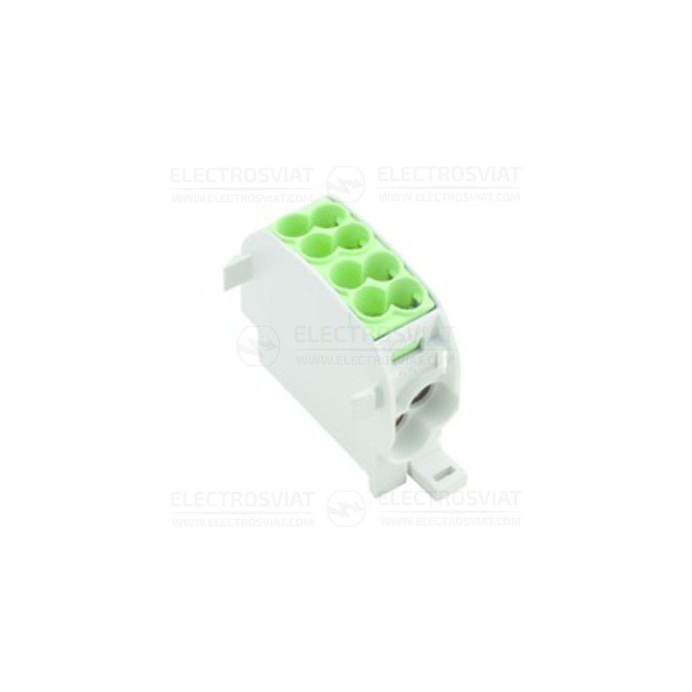 РАЗПРЕДЕЛИТЕЛЕН БЛОК - 1P, 25 MM, 16 MM, 1000V, 152A, БРОЙ ТОЧКИ НА СВЪРЗВАНЕ: 4, ЗЕЛЕН, WPD 101