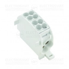 РАЗПРЕДЕЛИТЕЛЕН БЛОК - 1P, 25 MM, 16 MM, 1000V, 152A, БРОЙ ТОЧКИ НА СВЪРЗВАНЕ: 4, СИВ, WPD 101