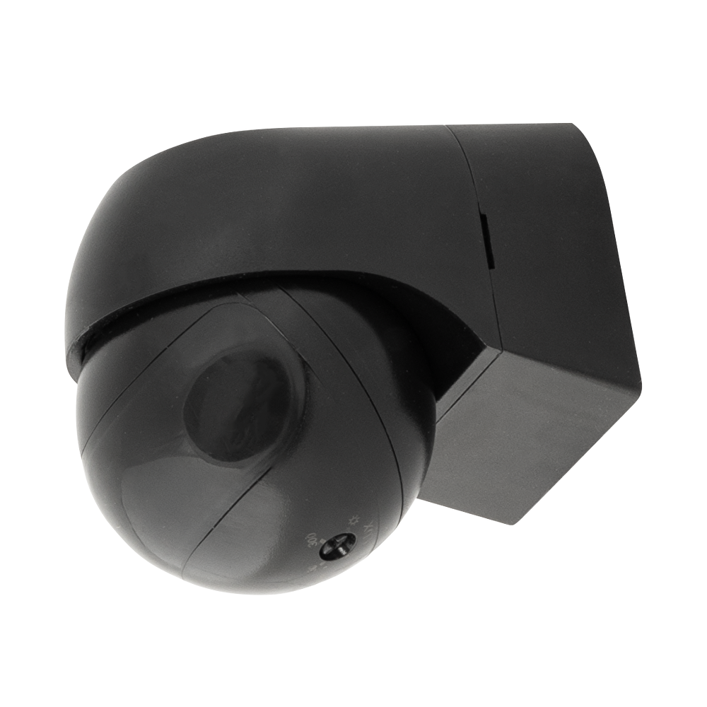 PIR СЕНЗОР ЗА ДВИЖЕНИЕ ЗА ОТКРИТ МОНТАЖ С ЧЕРНА ЛЕЩА, 180, 12M, IP44, ЧЕРЕН