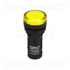 КОМПАКТЕН LED ИНДИКАТОР AMPARO ЖЪЛТ 230V AC/DC