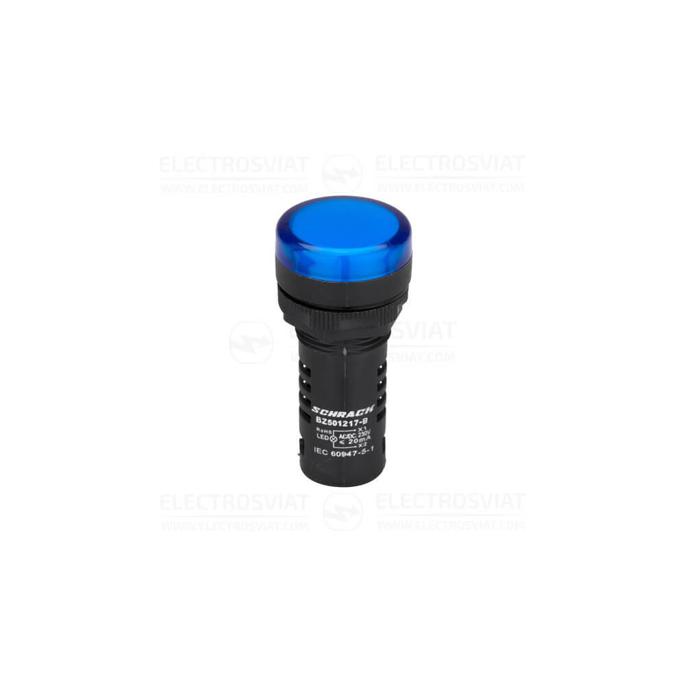 КОМПАКТЕН LED ИНДИКАТОР AMPARO СИН 230V AC/DC
