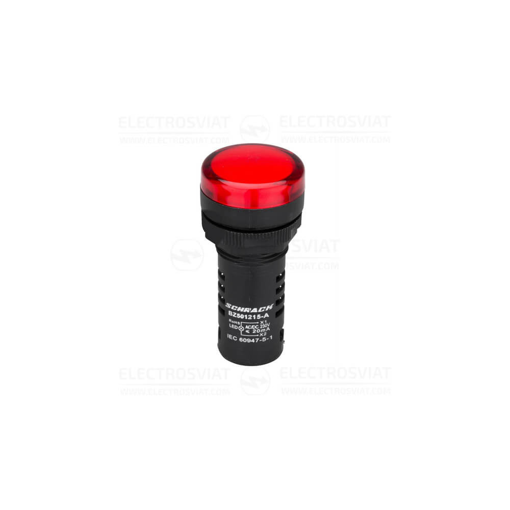 КОМПАКТЕН LED ИНДИКАТОР AMPARO ЧЕРВЕН 230V AC/DC