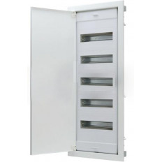 Табло за СКРИТ монтаж 5х12+10 DIN модула с метална плътна врата 878x368x90 Scame