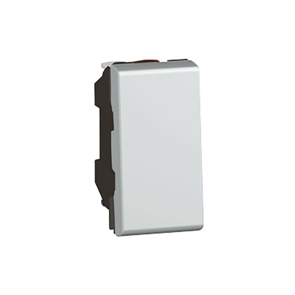 Девиаторен ключ 1 мод. цвят алуминий Easy-Led Mosaic NEW Legrand