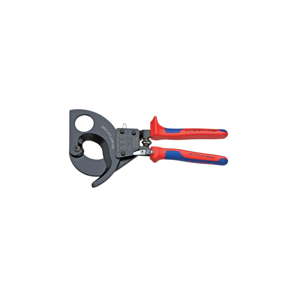 Ножица за кабели с тресчотка KNIPEX, 280 мм, Ф 50 мм Ножица за кабели с тресчотка KNIPEX, 280 мм, Ф 50 мм