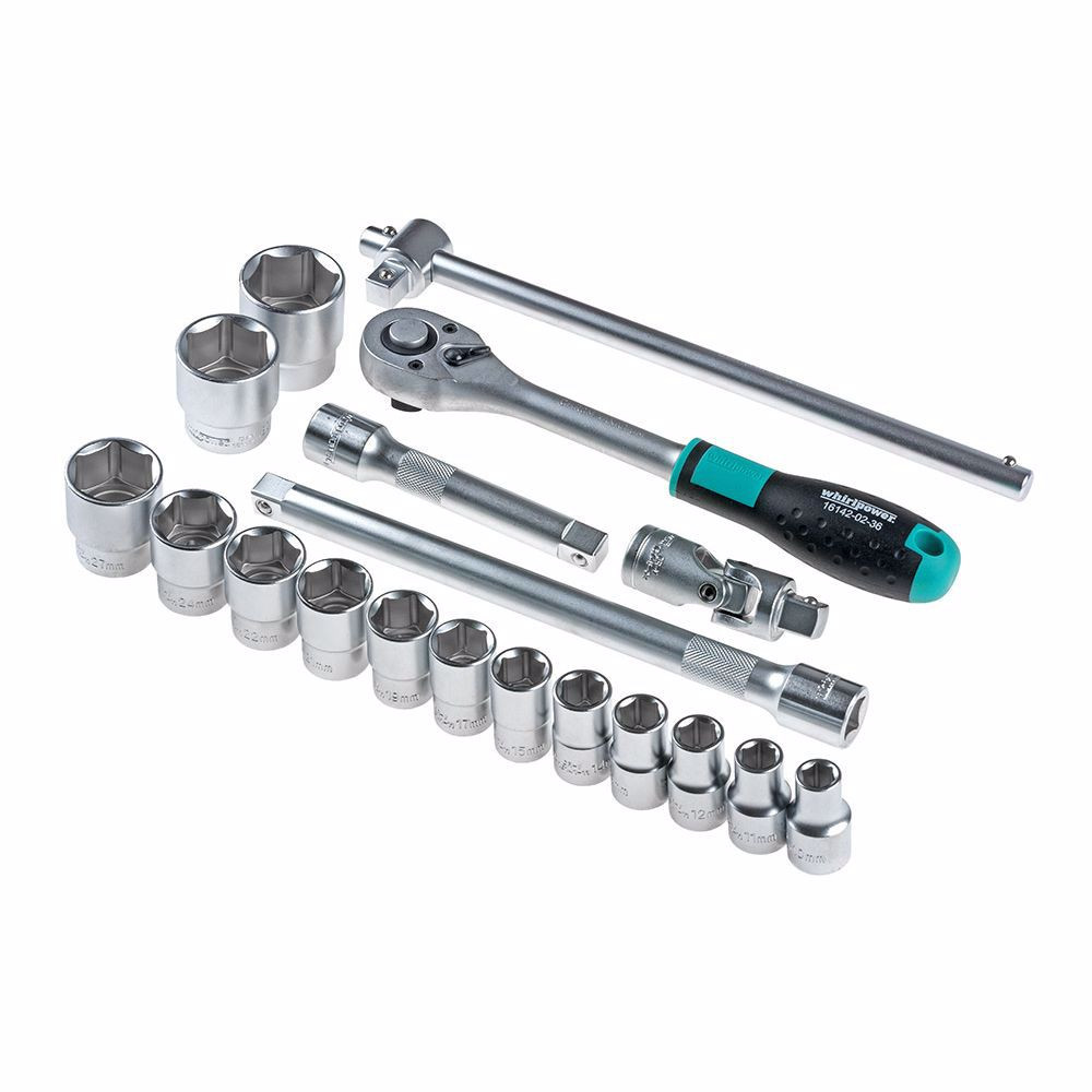Комплект инструменти WhirlPower, 1/2", 19 части Комплект инструменти WhirlPower, 1/2", 19 части