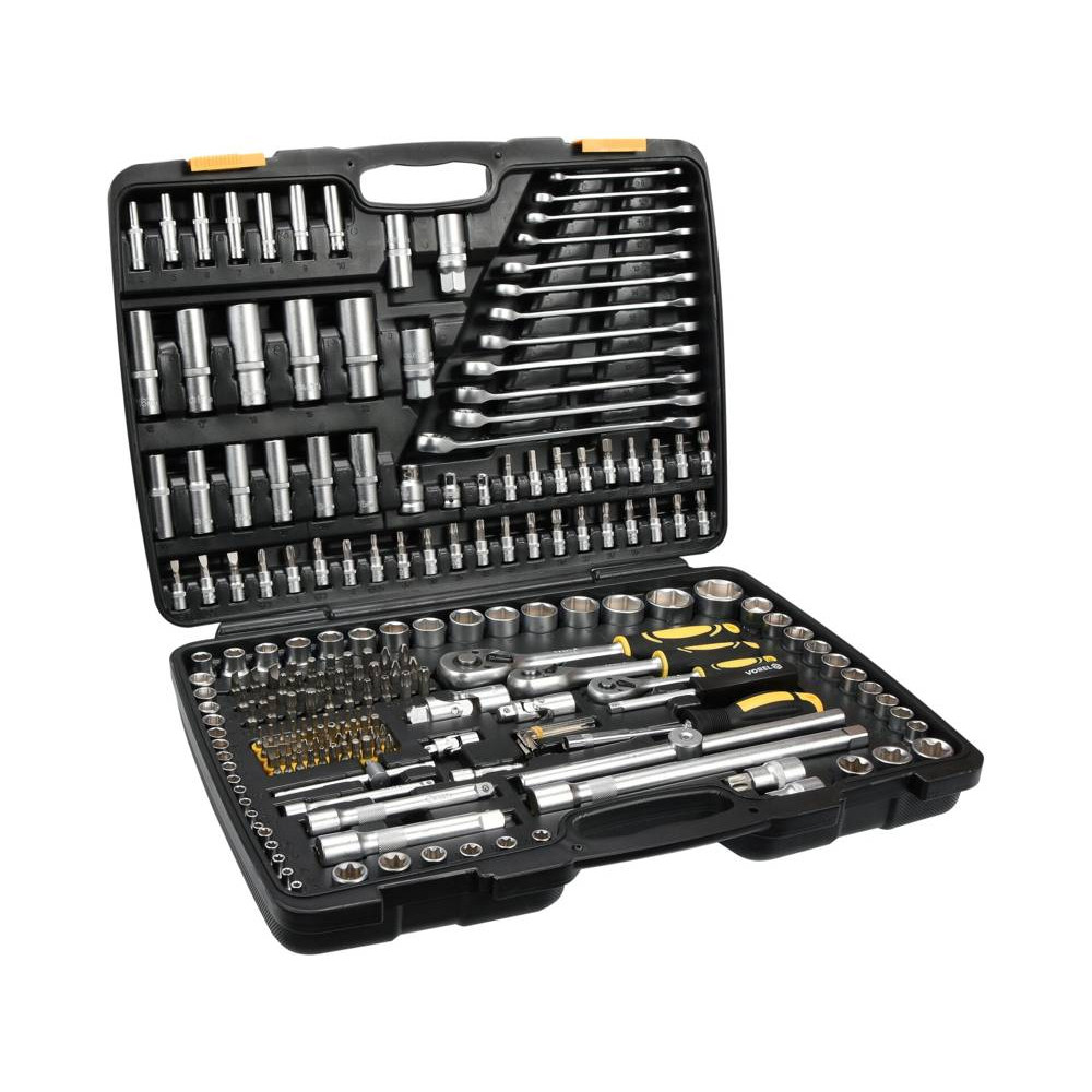 Комплект инструменти VOREL, 1/2", 3/8", 1/4", 216 части Комплект инструменти VOREL, 1/2", 3/8", 1/4", 216 части