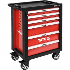 Количка за инструменти YATО, 6 чекмеджета, празна