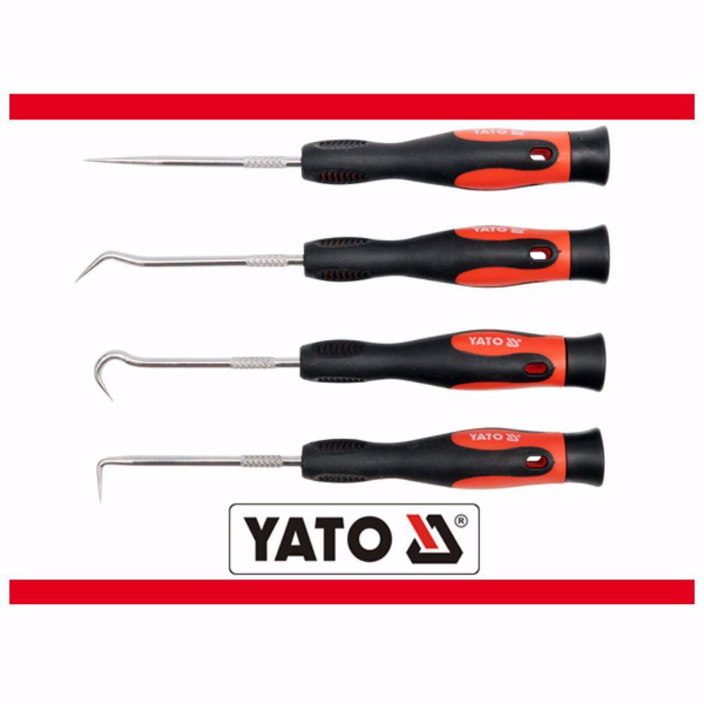 Комплект мини шила и куки YATO, 4 части Комплект мини шила и куки YATO, 4 части