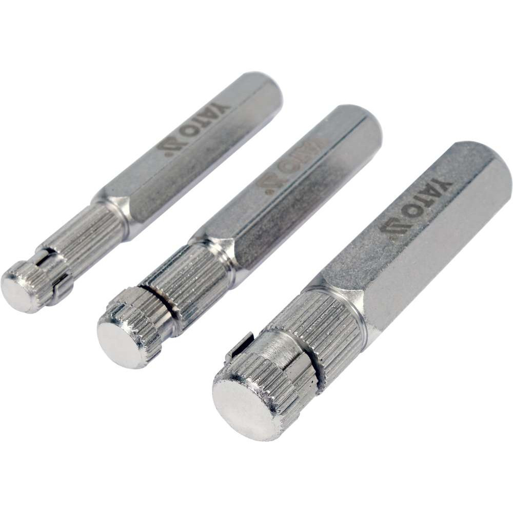 Комплект екстрактори за нипели YATO, 3/8", 1/2", 3/4" Комплект екстрактори за нипели YATO, 3/8", 1/2", 3/4"