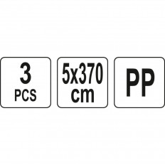 Kолани за пренасяне YATO YT 74261, 5 x 370 см, 3 части